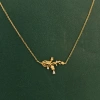 APOTIE Light Lily of the Valley hollowed-out flower diamond pendant s925 necklace collarbone chain, fresh and gentle, available for wholesale Application Scenario